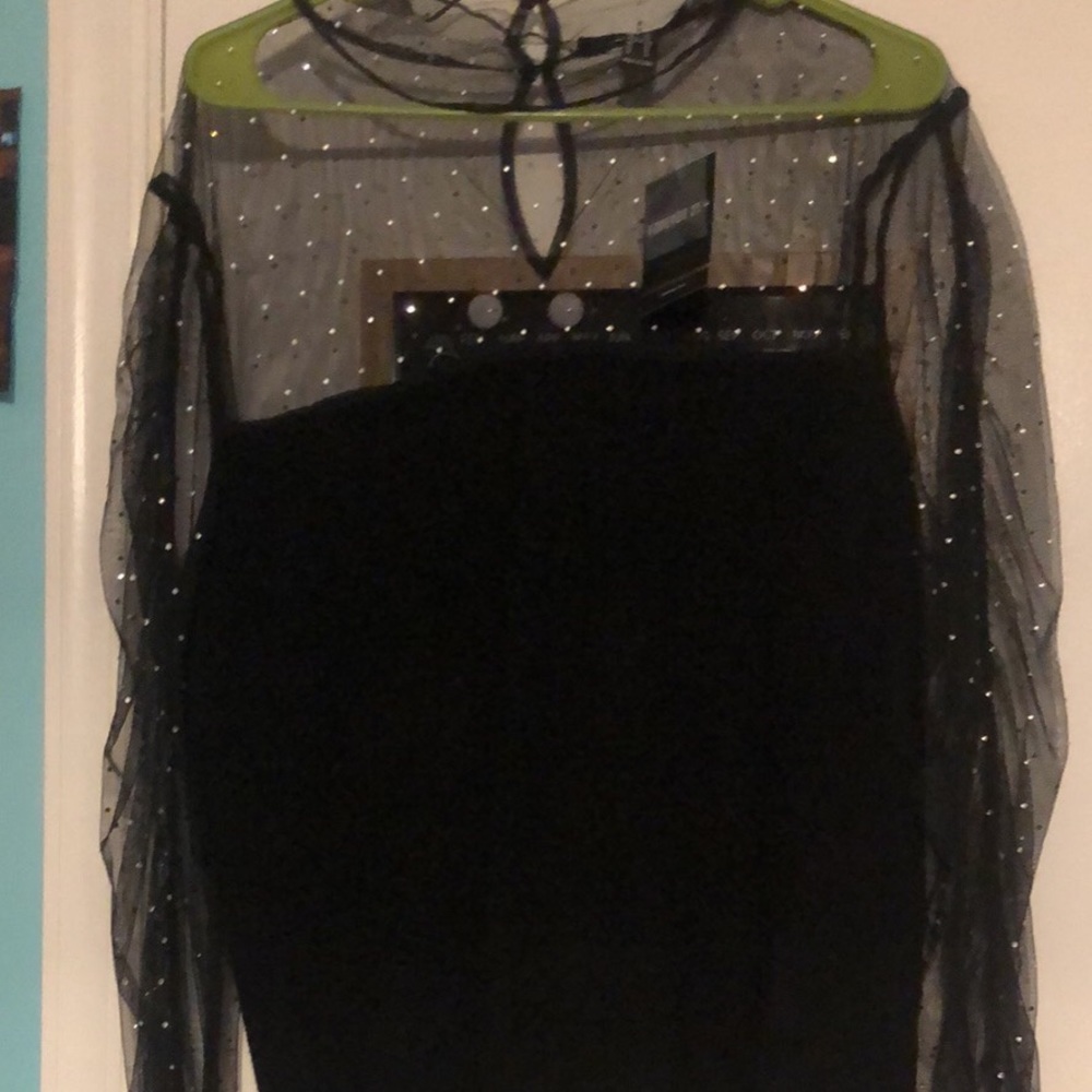 black sweater top